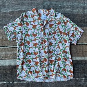 Goodfellow Coconut Button Up Shirt L